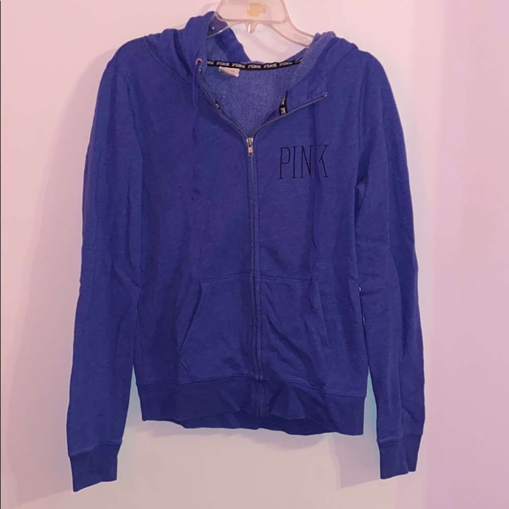 PINK women’s medium zip up hoodie